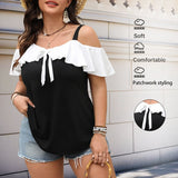 Plus Size Leaf Print Blouse