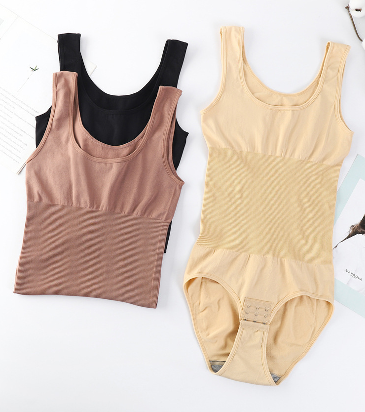 Plus Size Seamless Slimming Bodysuit — Cinched Waist Tummy Control Shapewear XS-5XL