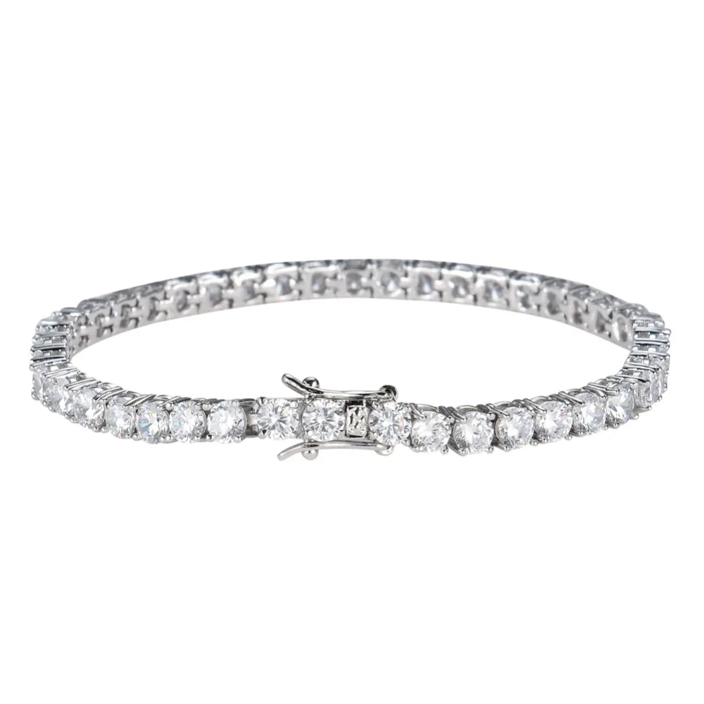 Cubic Zirconia Tennis Bracelet — Crystal Diamond Chain Bracelet for Women | Undeniably Hers