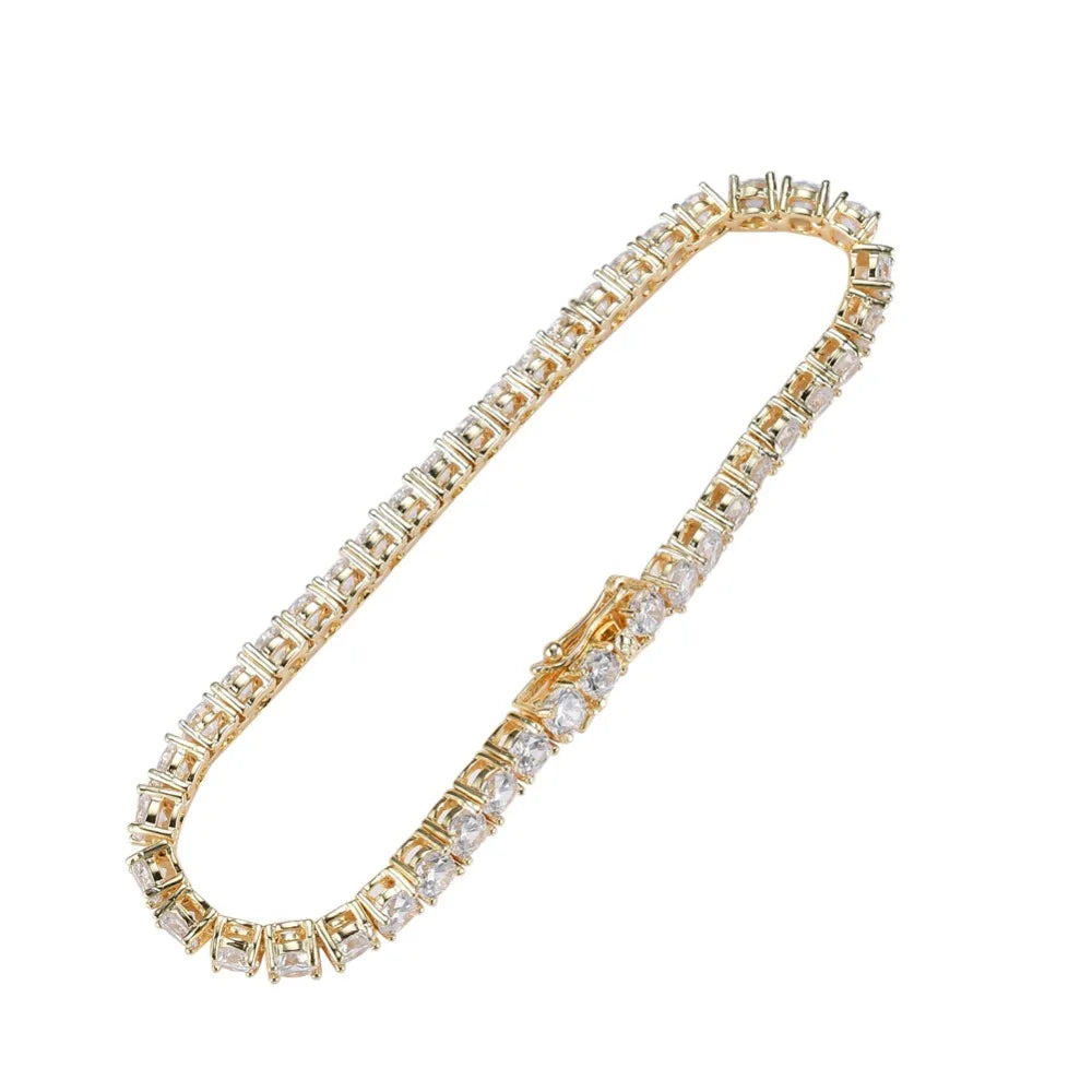 Cubic Zirconia Tennis Bracelet — Crystal Diamond Chain Bracelet for Women | Undeniably Hers