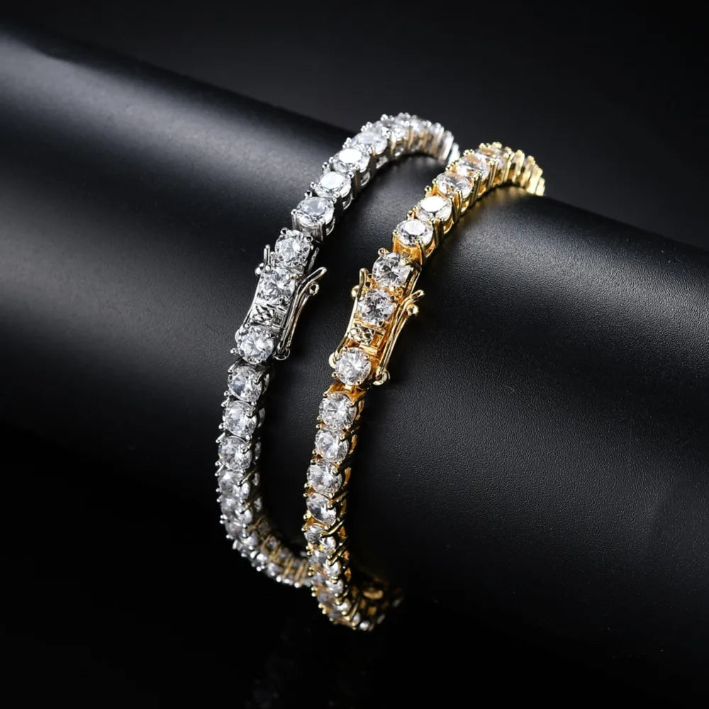 Cubic Zirconia Tennis Bracelet — Crystal Diamond Chain Bracelet for Women | Undeniably Hers