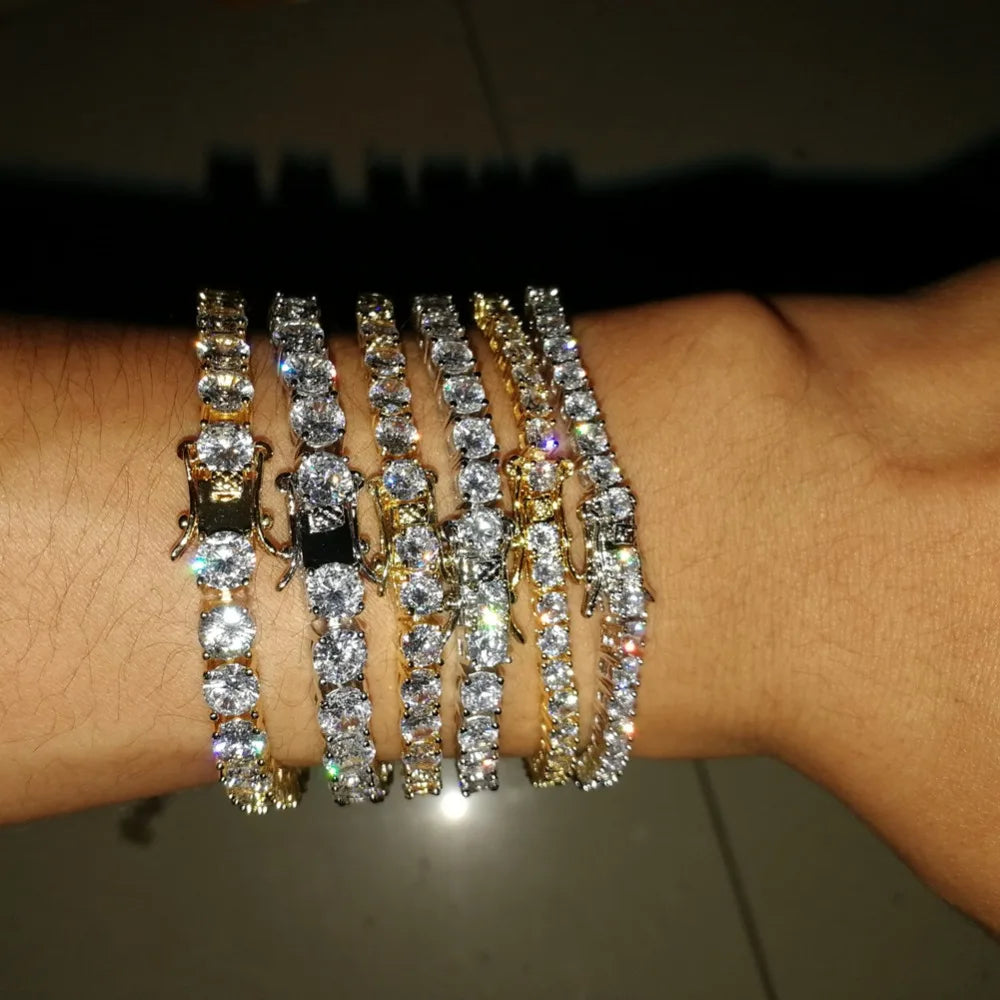 Cubic Zirconia Tennis Bracelet — Crystal Diamond Chain Bracelet for Women | Undeniably Hers