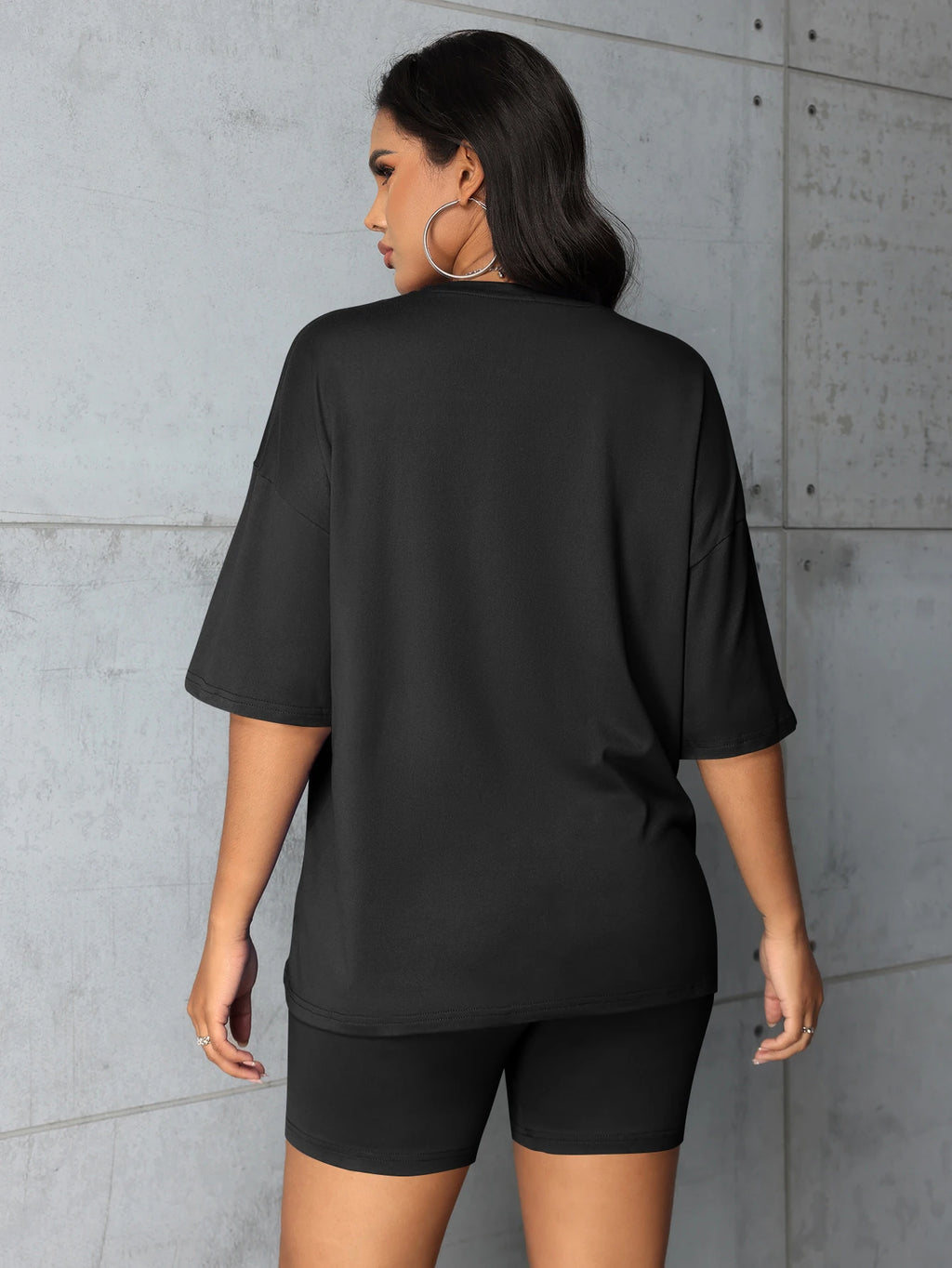 "Blessed Beyond Measure" T-Shirt + Biker Shorts Set — Plus Size 2-Piece 1XL-5XL