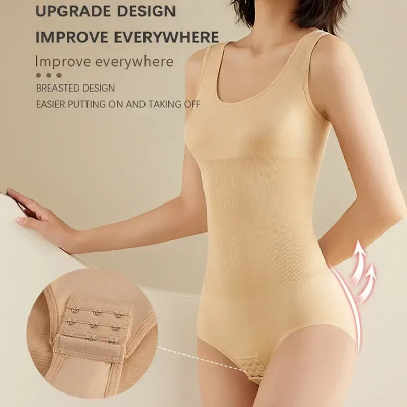 Plus Size One-Piece Shapewear Bodysuit — Seamless Corset Waist Trainer Slimming Shaper | Undeniably Hers