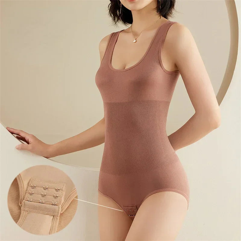 Plus Size One-Piece Shapewear Bodysuit — Seamless Corset Waist Trainer Slimming Shaper | Undeniably Hers