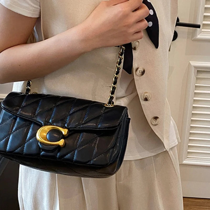 Luxury Leather Crossbody Shoulder Bag — Vintage Design Adjustable Strap Purse | Undeniably Hers