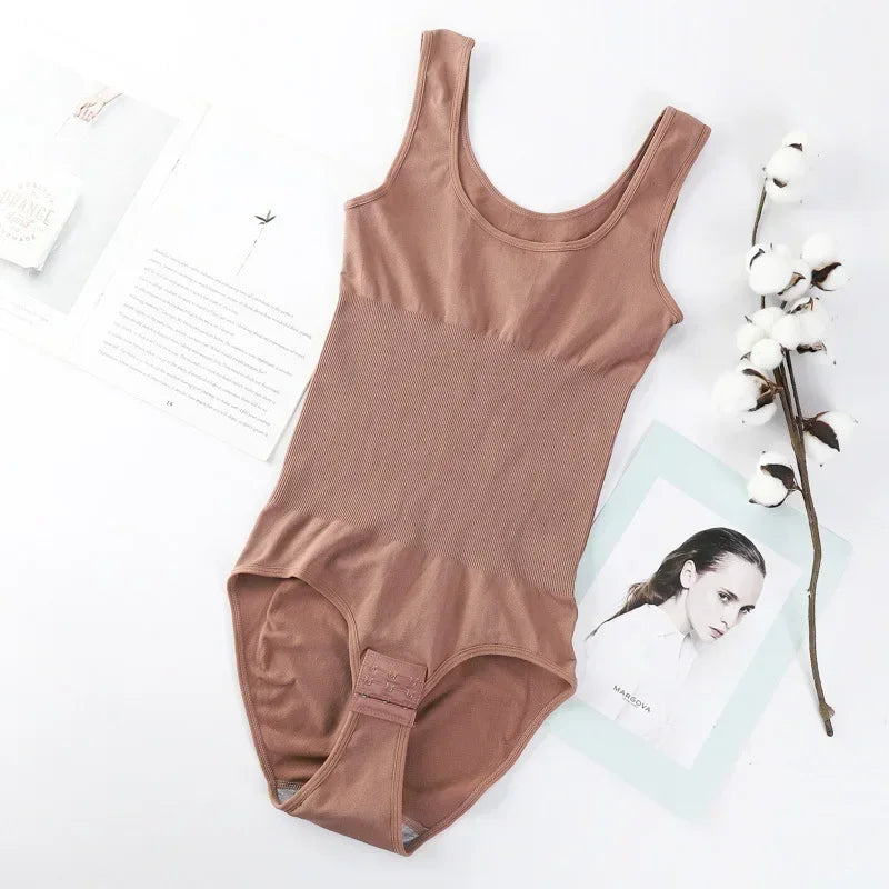 Plus Size One-Piece Shapewear Bodysuit — Seamless Corset Waist Trainer Slimming Shaper | Undeniably Hers