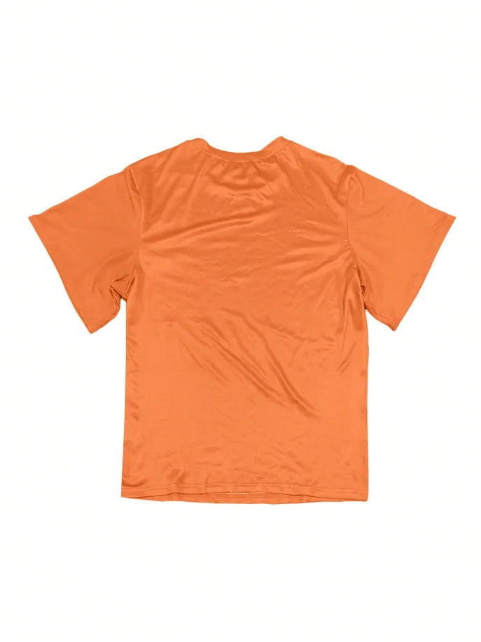 Plus Size Graphic Print 2-Piece Shorts Set — Short Sleeve Tee & Matching Shorts 1X-5X