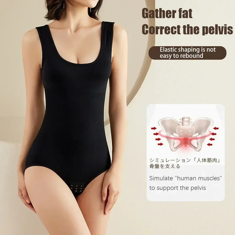 Plus Size One-Piece Shapewear Bodysuit — Seamless Corset Waist Trainer Slimming Shaper | Undeniably Hers