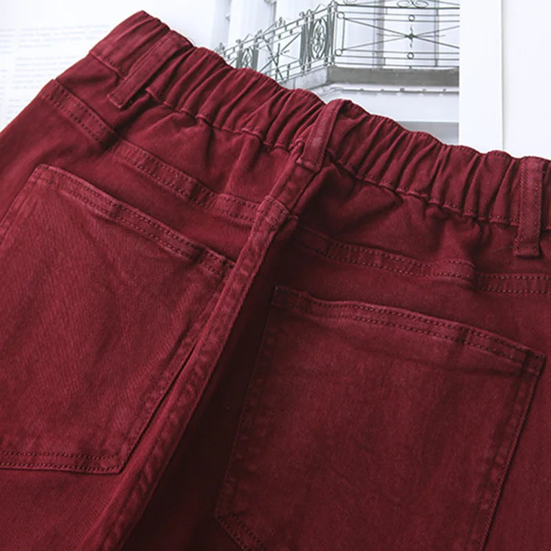 Plus Size High Waist Baggy Jeans — Women's Loose Fit Harem Denim Pants 1XL-5XL