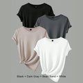 Plus Size Short Sleeve T-Shirt 4-Pack — Summer Women's Tops Value Bundle