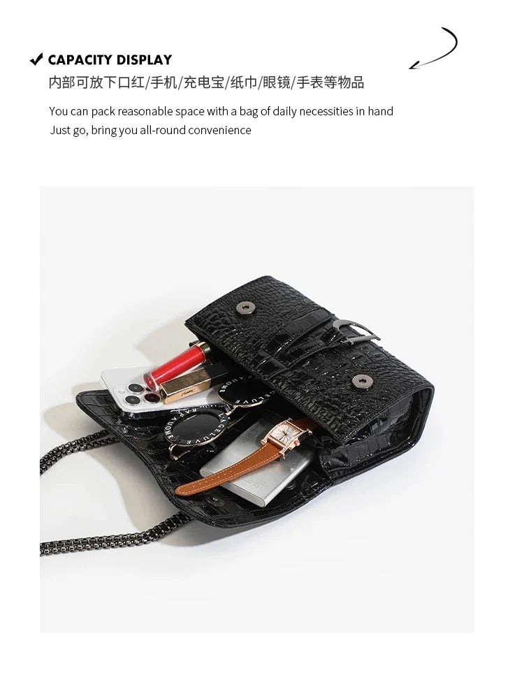 Sequin Chain Crossbody Bag — Luxury Shoulder Messenger Purse for Women | Undeniably Hers