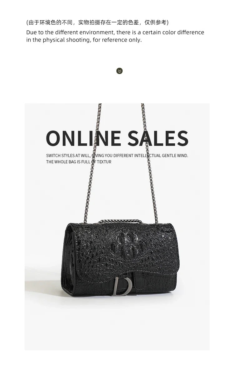 Sequin Chain Crossbody Bag — Luxury Shoulder Messenger Purse for Women | Undeniably Hers