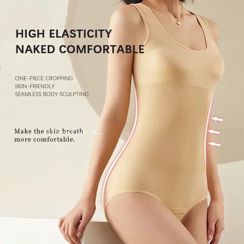 Plus Size One-Piece Shapewear Bodysuit — Seamless Corset Waist Trainer Slimming Shaper | Undeniably Hers