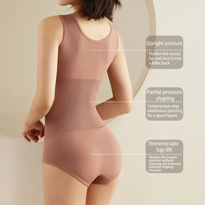 Plus Size One-Piece Shapewear Bodysuit — Seamless Corset Waist Trainer Slimming Shaper | Undeniably Hers