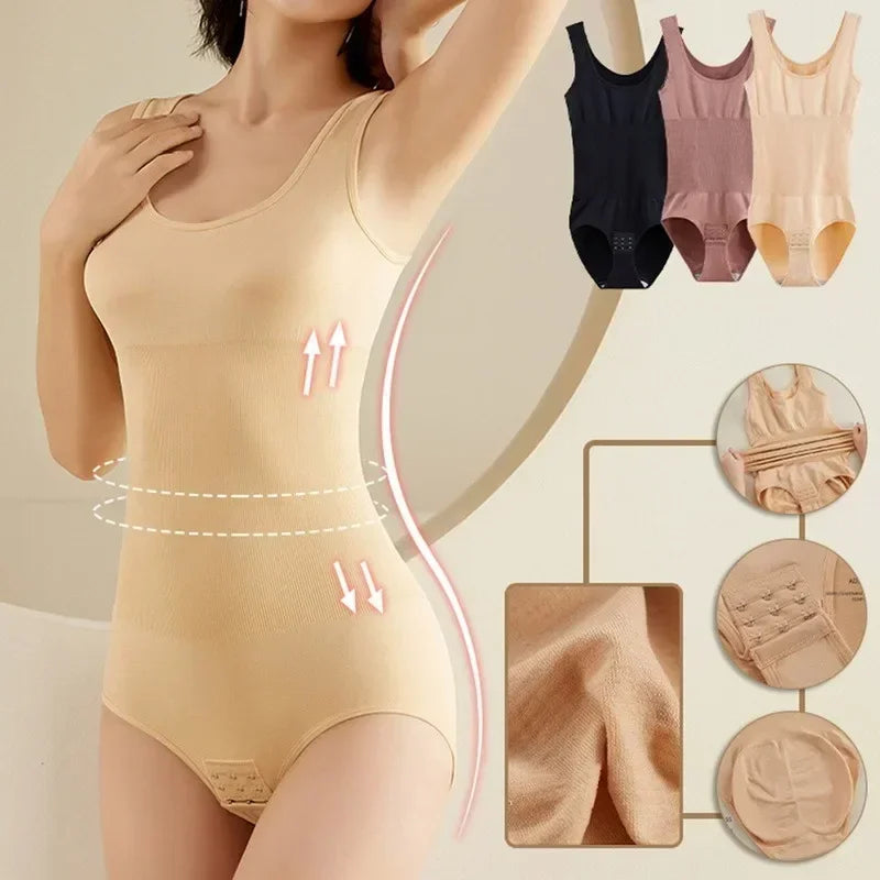 Plus Size One-Piece Shapewear Bodysuit — Seamless Corset Waist Trainer Slimming Shaper | Undeniably Hers