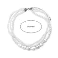 Multi-Layer Pearl Necklace For Woman Elegant Chokers Retro Neck Chain Imitation Pearls Heart Necklace Wedding Party Lady Jewelry