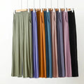 Plus size modal wide-leg pants with pockets XL-8XL