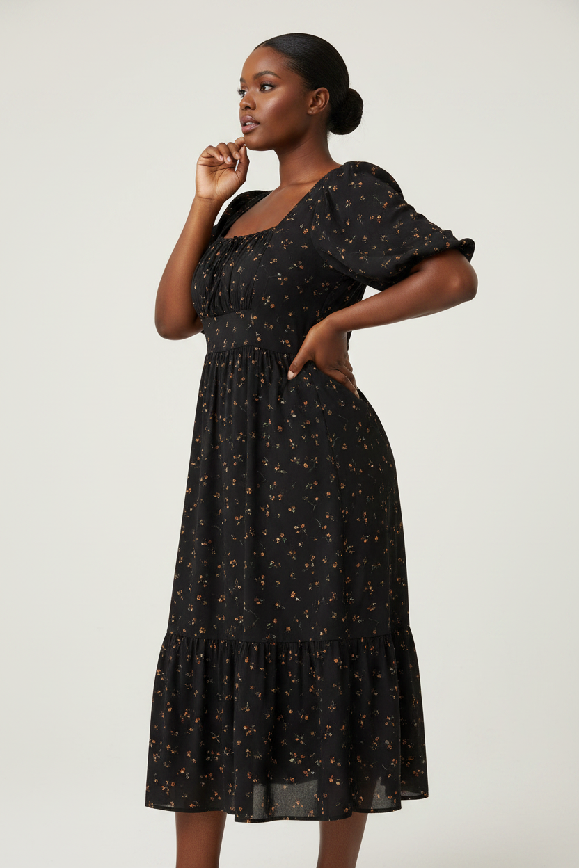 Floral Dress - Side Profile